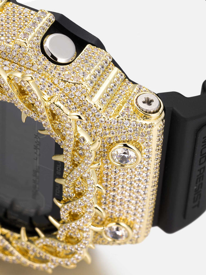 Iced Out Fang Claw Moissanite Bezel For GX-56UBB-1JF Watch