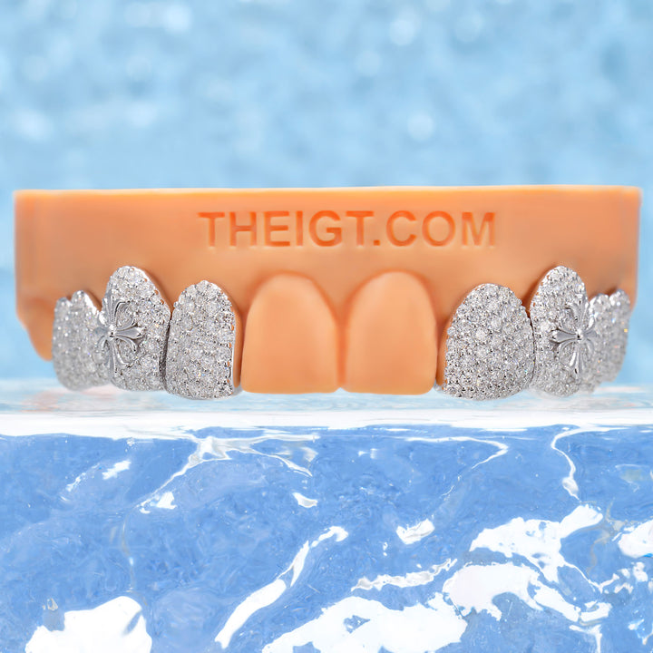 Iced Out Gothic Cross Moissanite Grillz