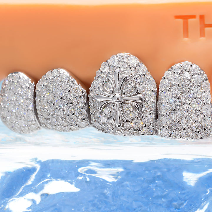 Iced Out Gothic Cross Moissanite Grillz