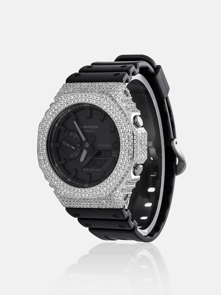 Iced Out Moissanite Bezel For GA-2100 Watch