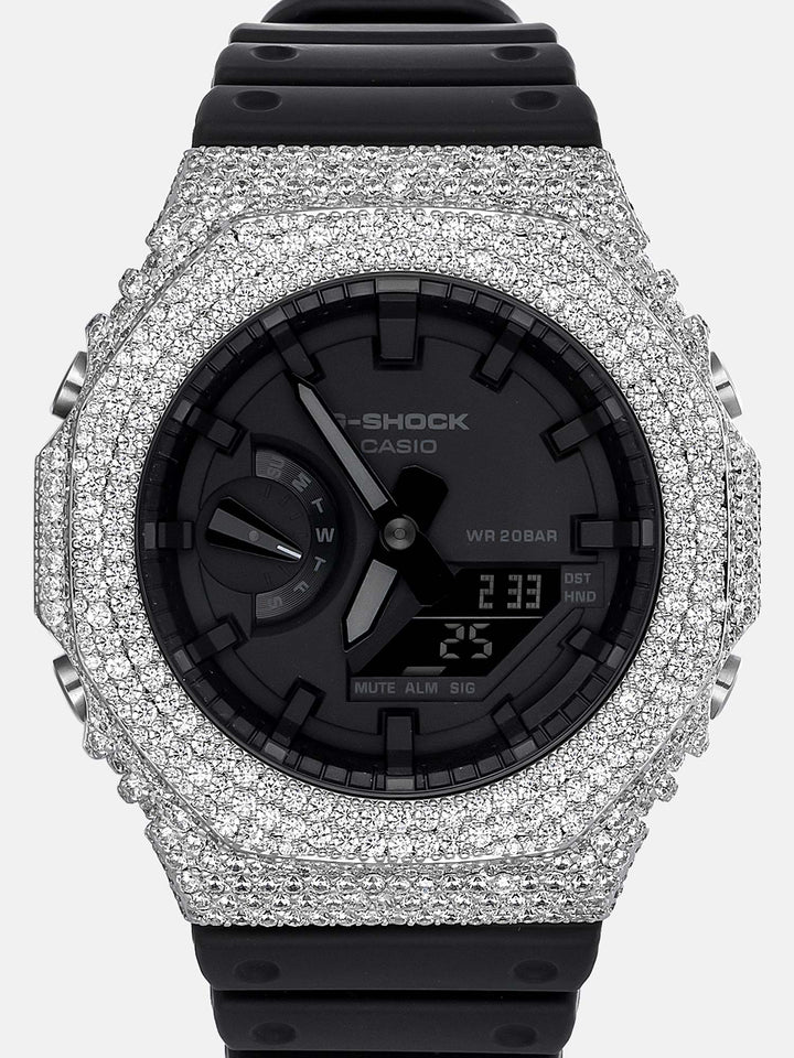 Iced Out Moissanite Bezel For GA-2100 Watch
