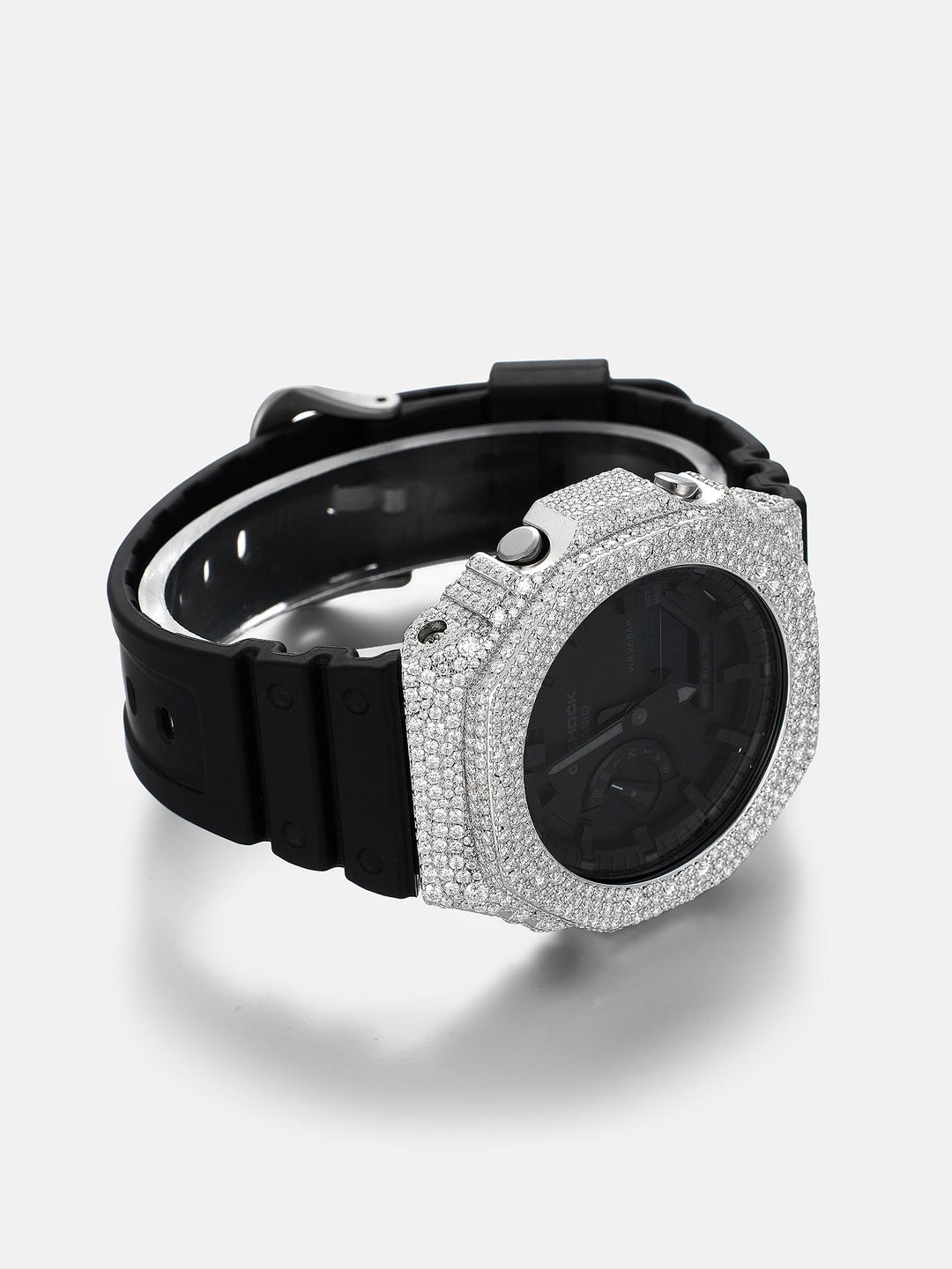 Iced Out Mosaic Setting Moissanite Bezel For GA-2100 Watch