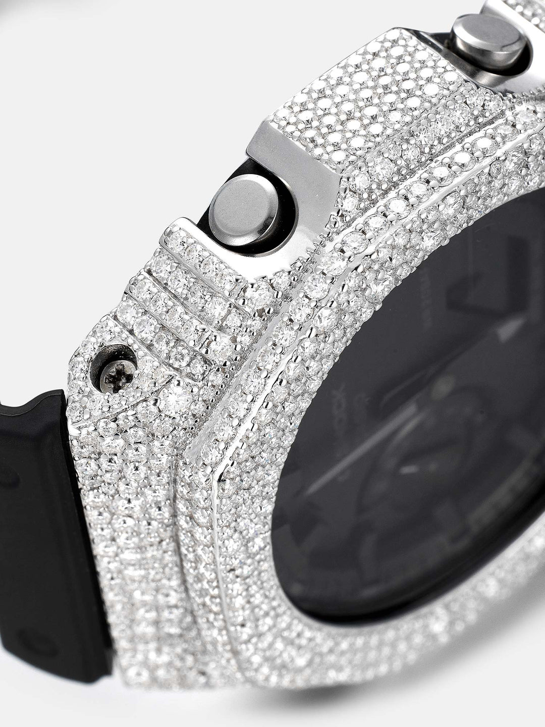 Iced Out Mosaic Setting Moissanite Bezel For GA-2100 Watch