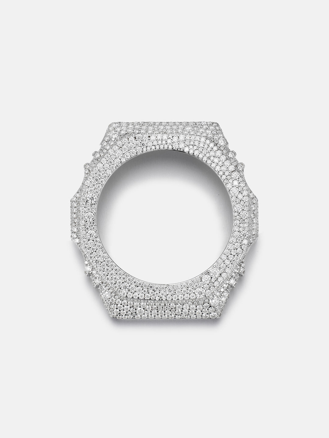 Iced Out Mosaic Setting Moissanite Bezel For GA-2100 Watch