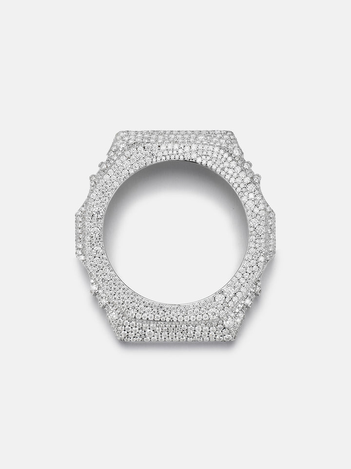 Iced Out Mosaic Setting Moissanite Bezel For GA-2100 Watch