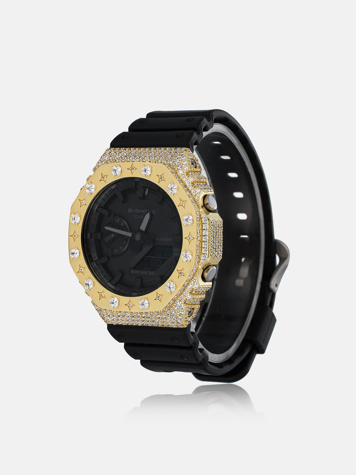 Iced Star Moissanite Case For GA-2100 Watch