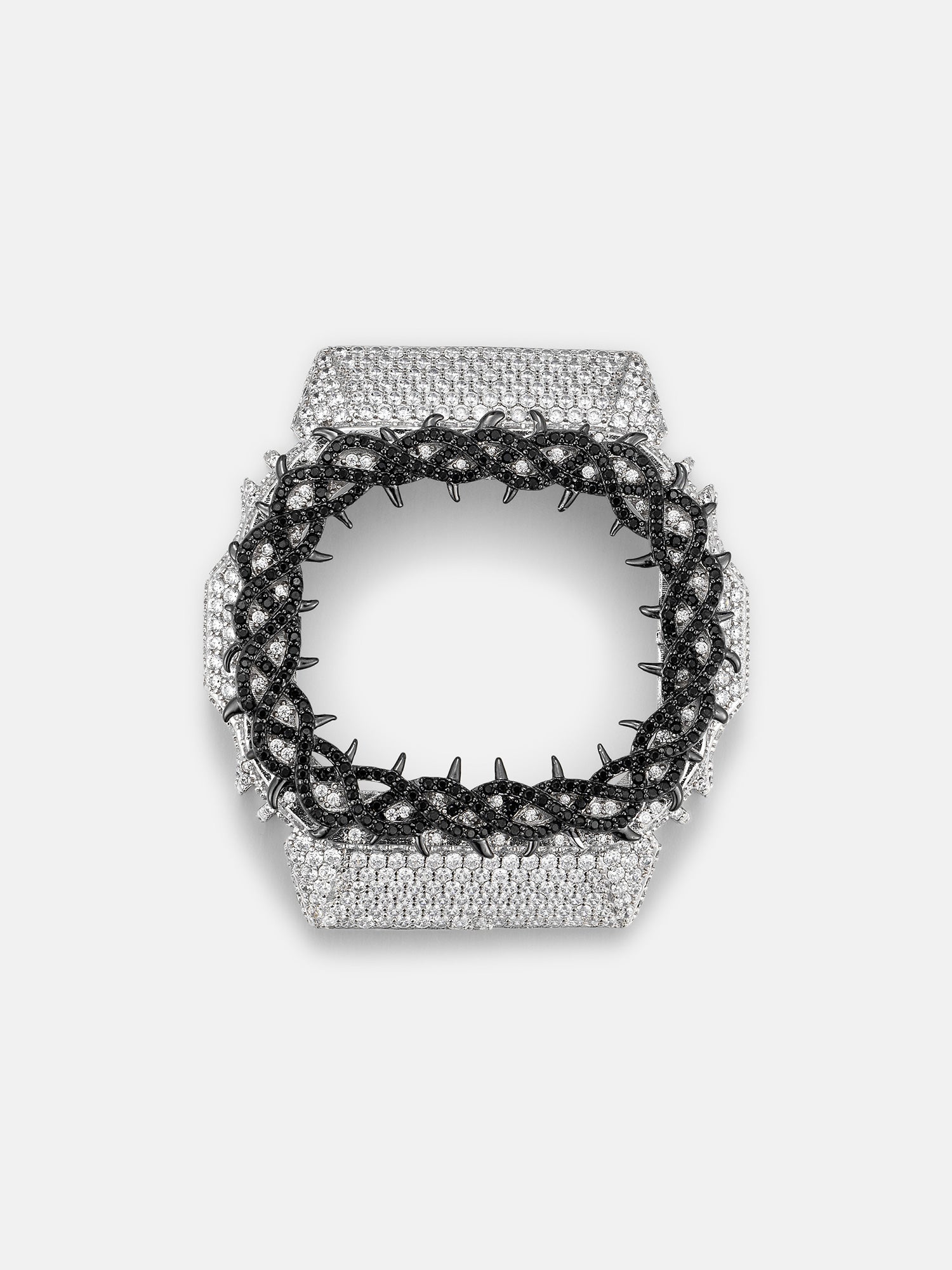 Iced Two-Tone Thorns Moissanite Bezel For GW-M5610U-1B Watch