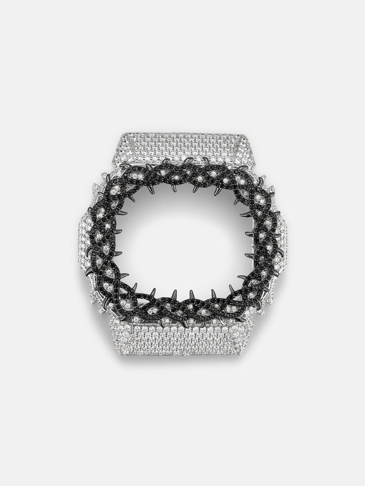 Iced Two-Tone Thorns Moissanite Bezel For GW-M5610U-1B Watch