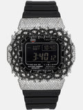 Iced Two-Tone Thorns Moissanite Bezel For GW-M5610U-1B Watch