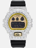 Iced Out Round & Baguette Moissanite Bezel For GM-6900G-9 Watch - ICEGIANT