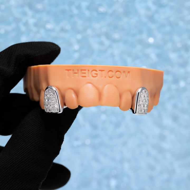 Invisible Set Hexagon Cut Canine Grillz