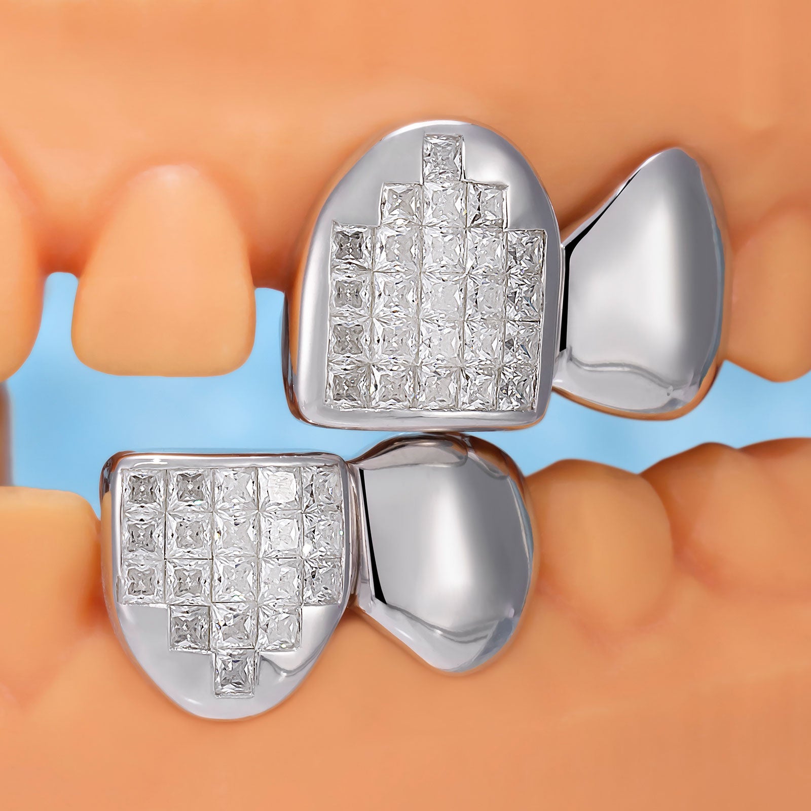 Invisible Set Princess Cut Canine Grillz