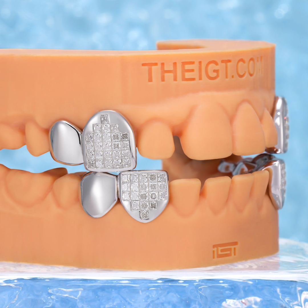Invisible Set Princess Cut Canine Grillz