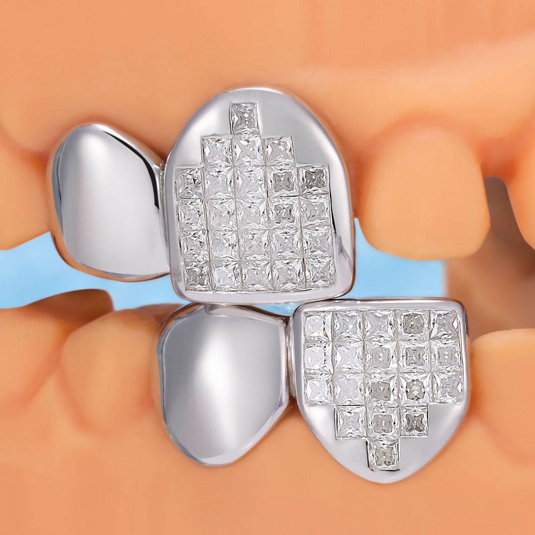 Invisible Set Princess Cut Canine Grillz
