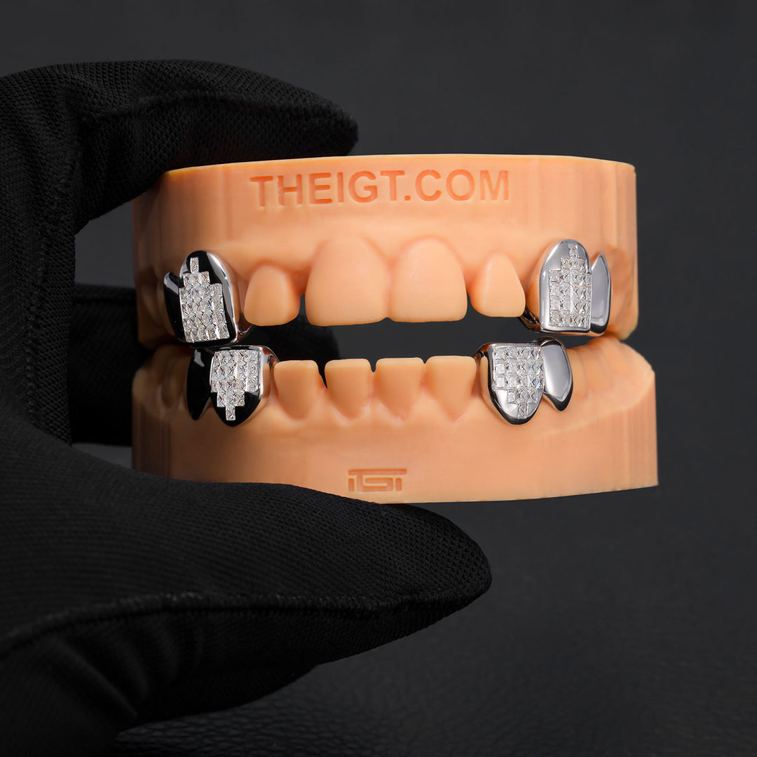Invisible Set Princess Cut Canine Grillz