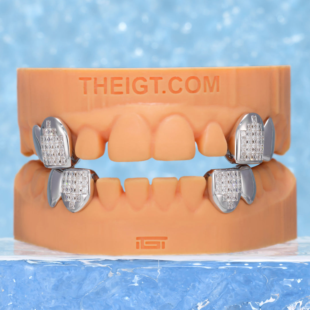 Invisible Set Princess Cut Canine Grillz