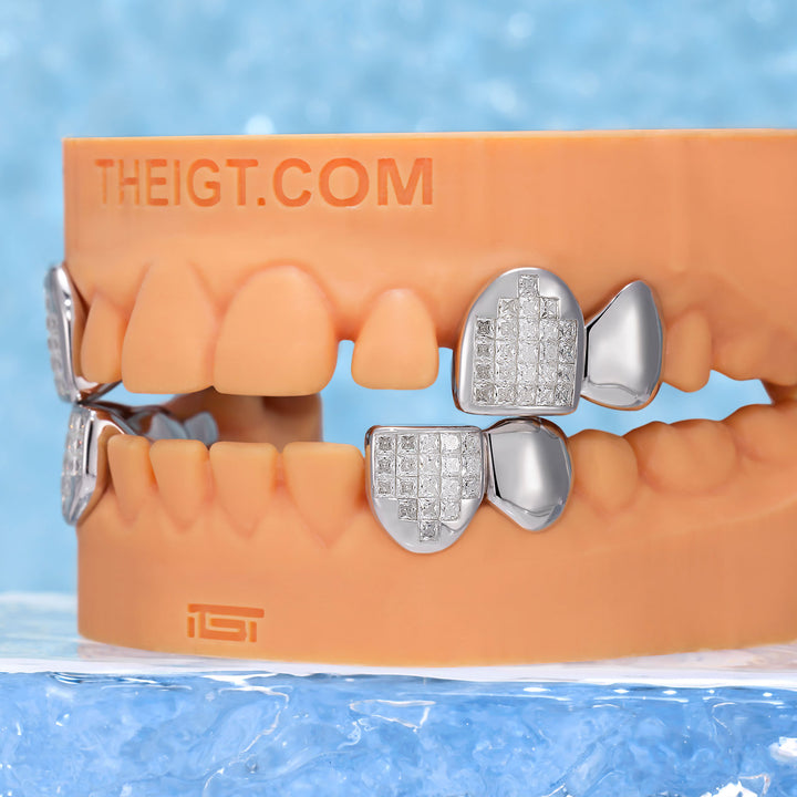 Invisible Set Princess Cut Canine Grillz