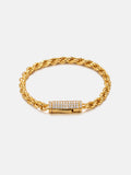 Italian 5mm Rope Bracelet with Moissanite Clasp