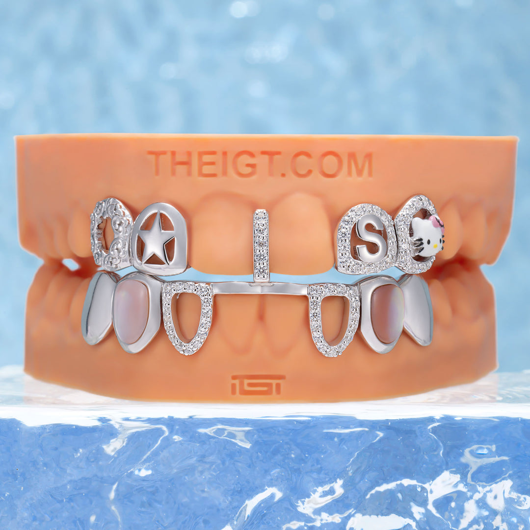 "Kitty Dream" Pink Shell & Letter S Set