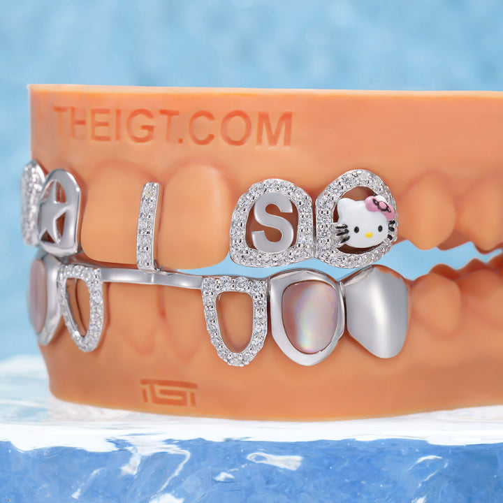 "Kitty Dream" Pink Shell & Letter S Set