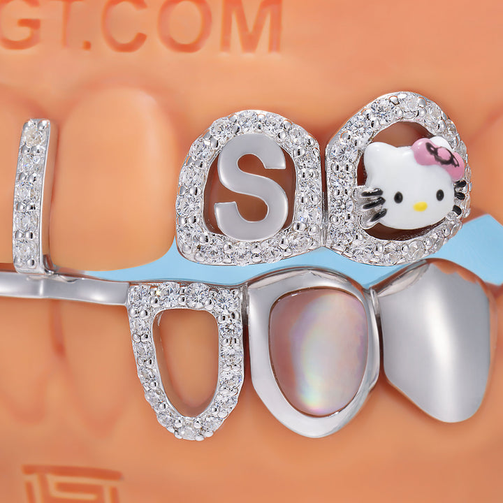 "Kitty Dream" Pink Shell & Letter S Set
