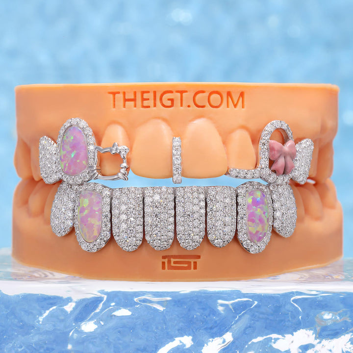 Kitty Ribbon Opal Fangs Set