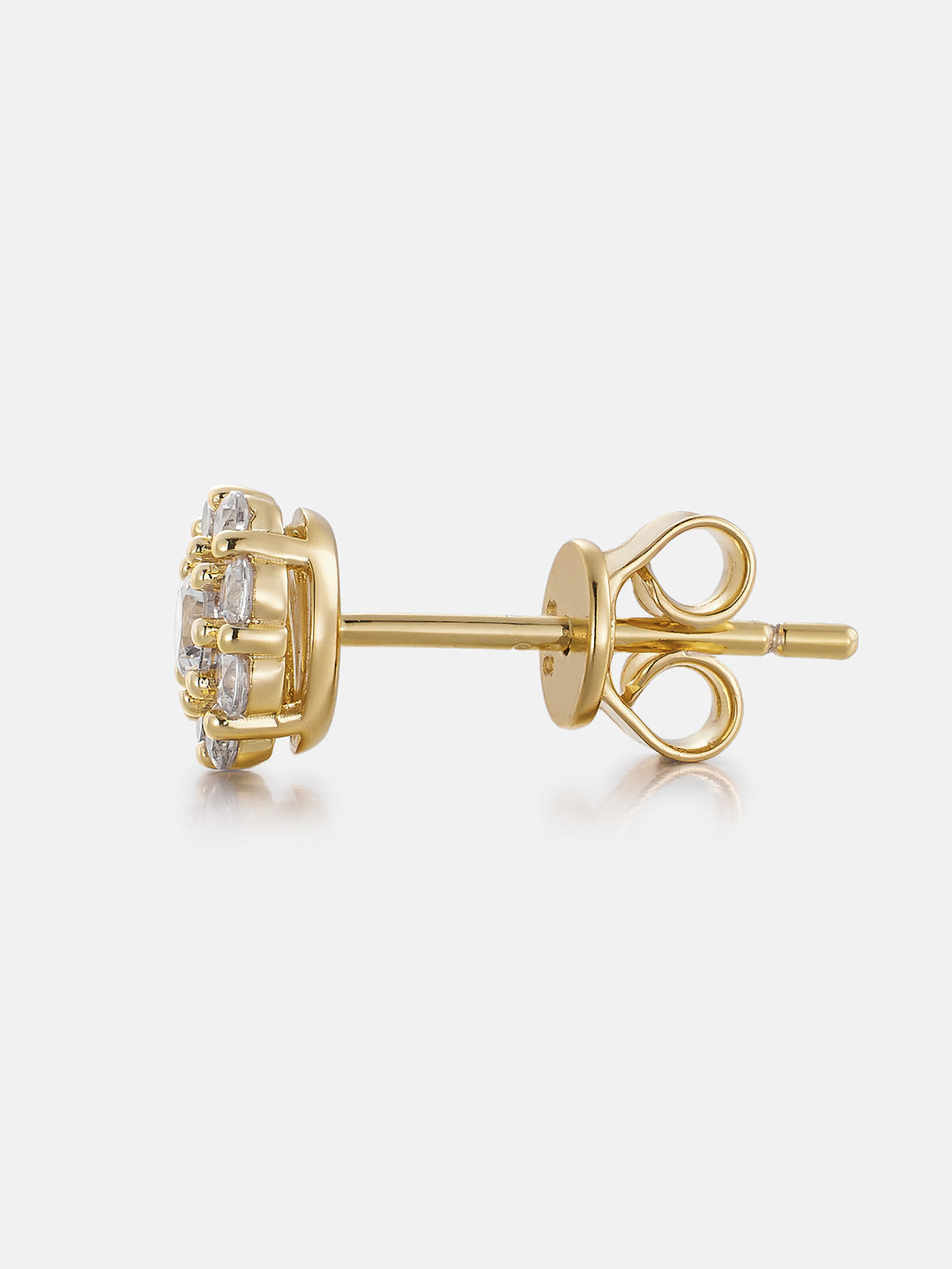 Lab Diamond 6.7mm Flora Bloom Stud Earrings