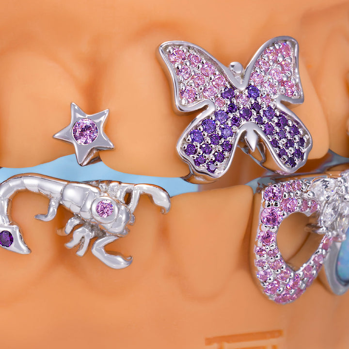 Lavender Celestial Scorpion Grillz