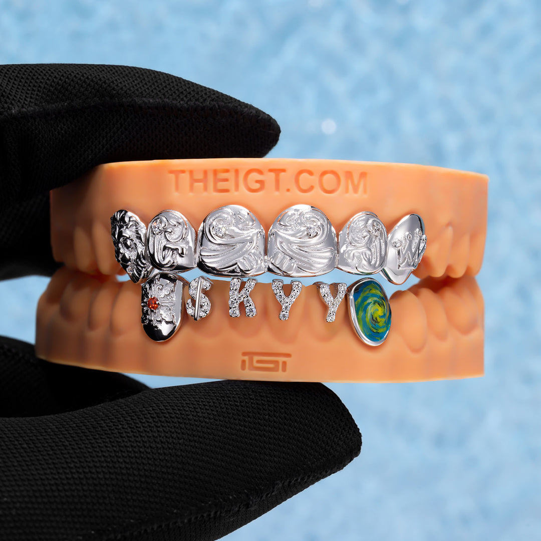 Lion Head & Iced Letter Custom Grillz