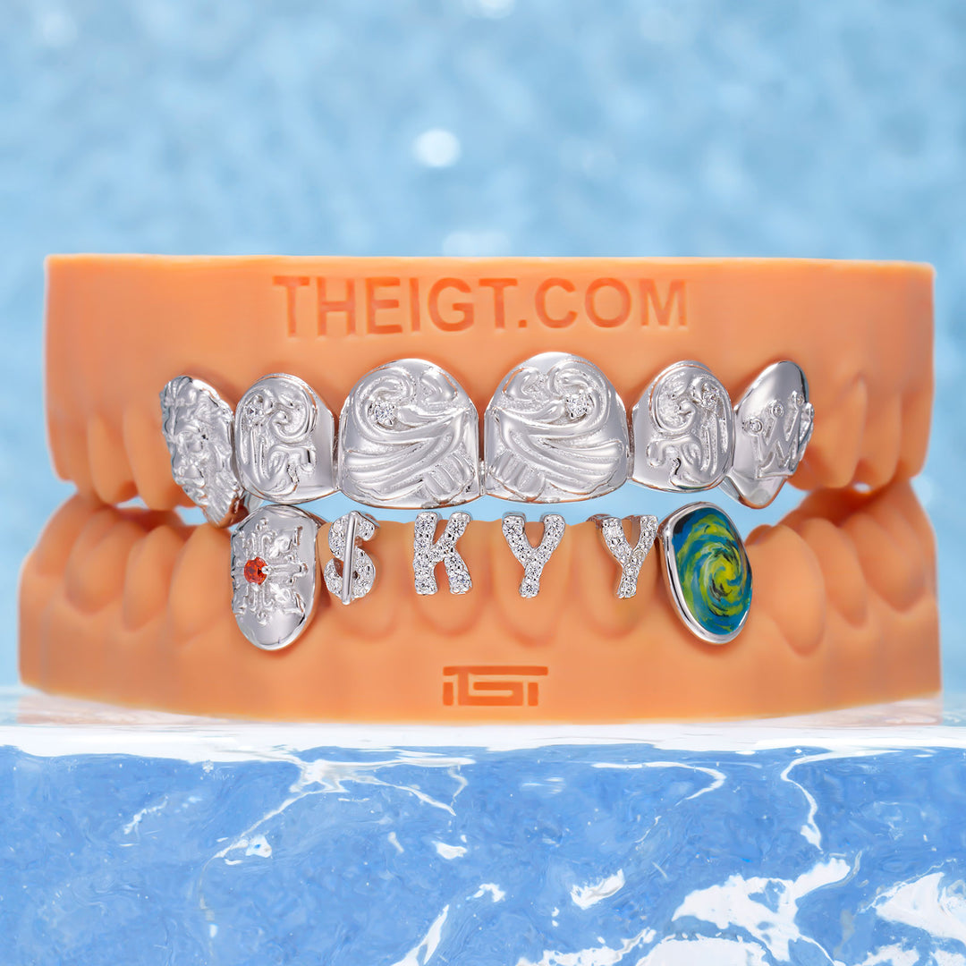 Lion Head & Iced Letter Custom Grillz