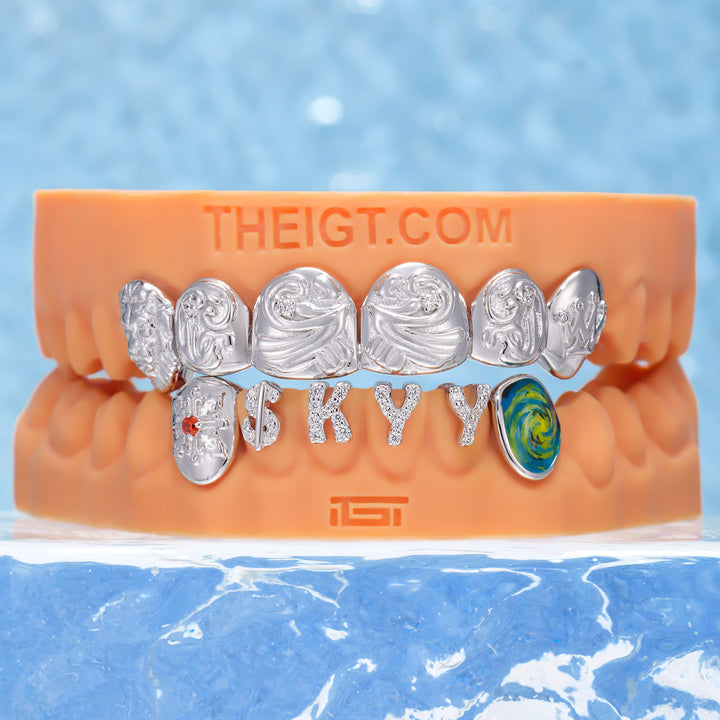 Lion Head & Iced Letter Custom Grillz