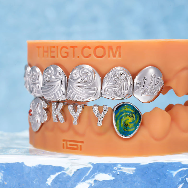 Lion Head & Iced Letter Custom Grillz