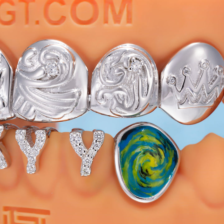 Lion Head & Iced Letter Custom Grillz