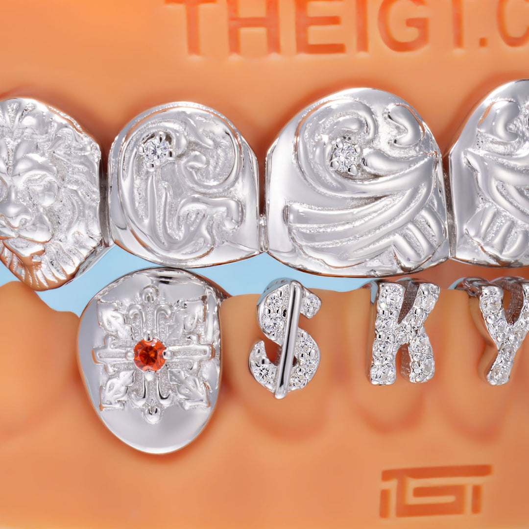 Lion Head & Iced Letter Custom Grillz