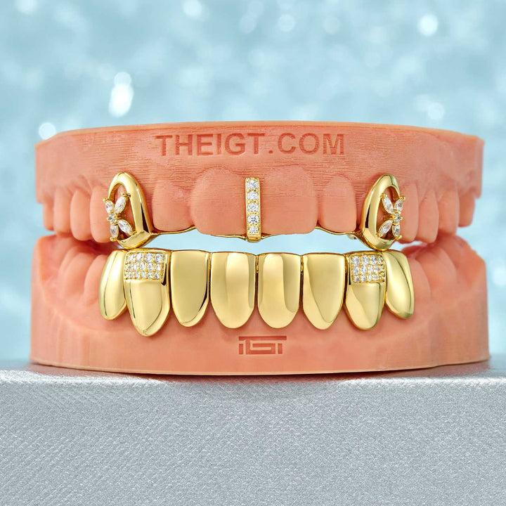 Marquise Gem Clover Grillz
