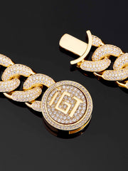 19mm Cuban Link Bracelet in Yellow Gold