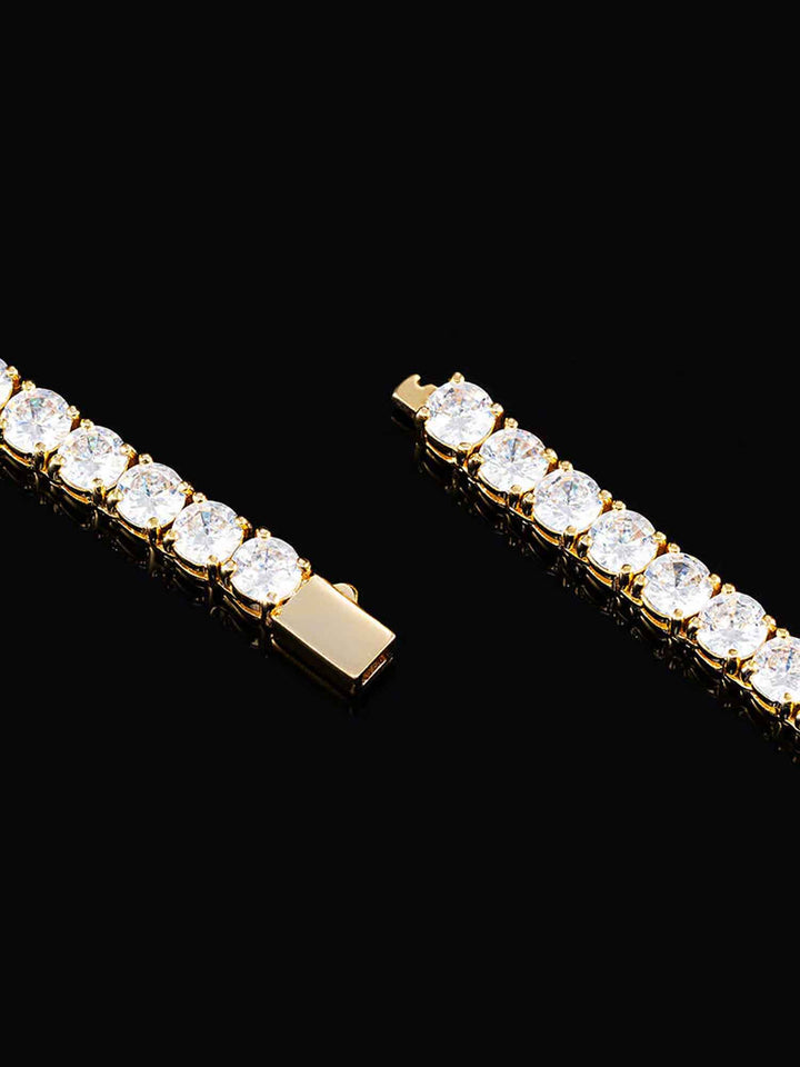 5mm Round Tennis Bracelet in Yellow Gold