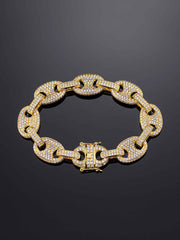 12mm G-Link Bracelet in Yellow Gold