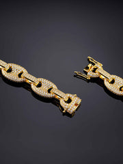 12mm G-Link Bracelet in Yellow Gold