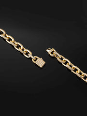 10mm H-Link Bracelet in Yellow Gold