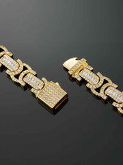 12mm Byzantine Link Chain in Yellow Gold