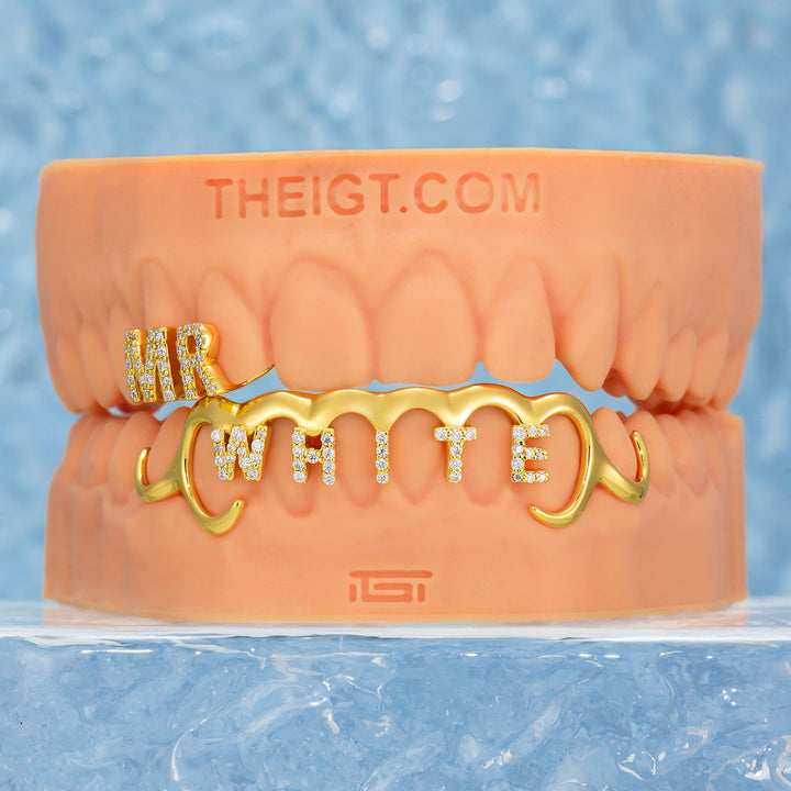 MR.MRS Moissanite Letter Grillz