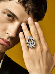 Iced Dollar Ring