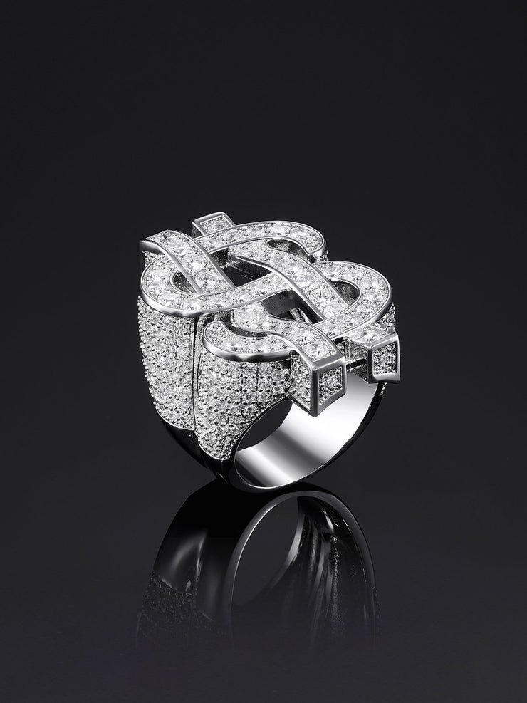 Iced Dollar Ring