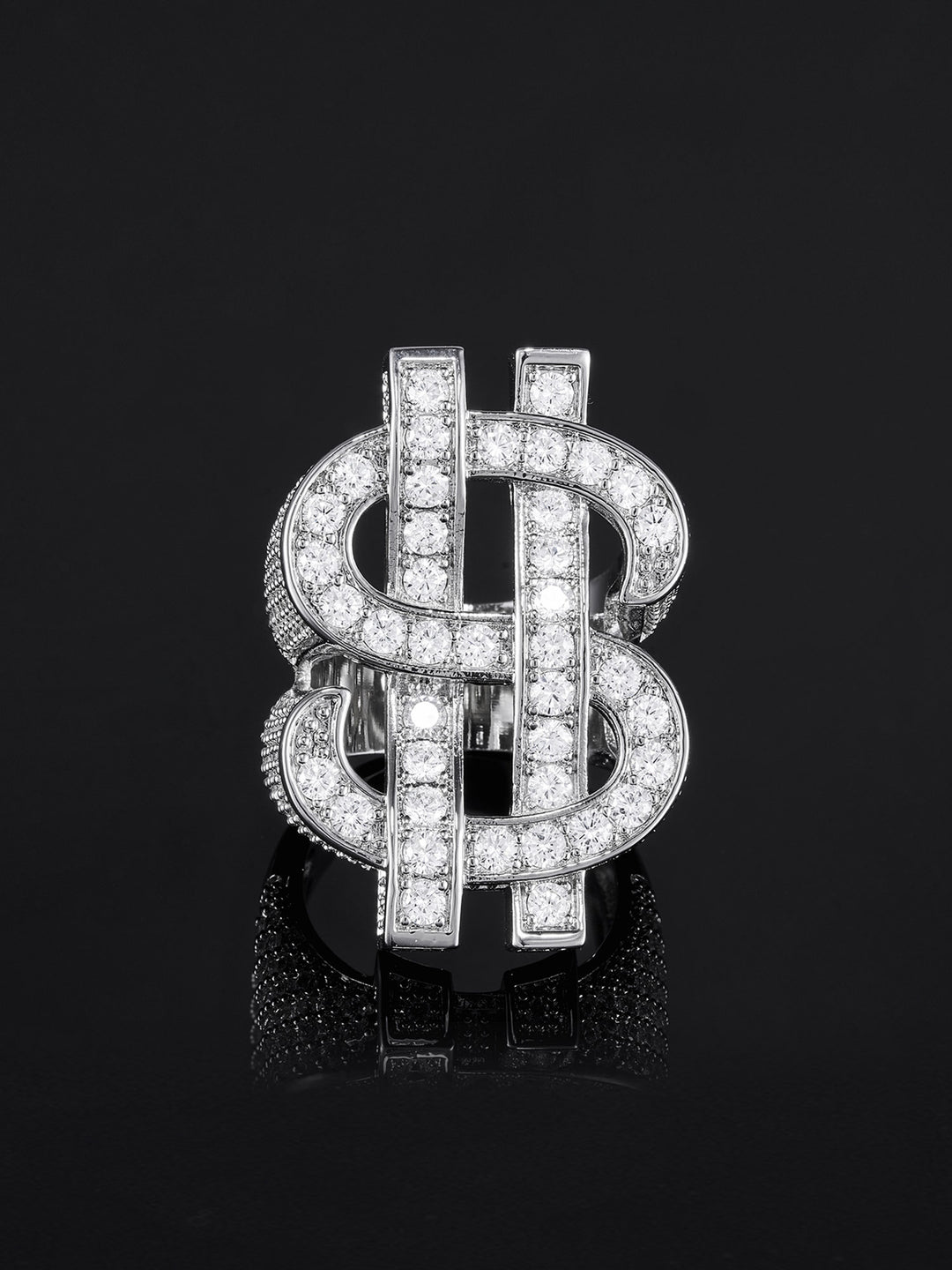 Iced Dollar Ring
