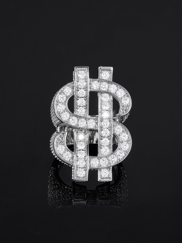 Iced Dollar Ring