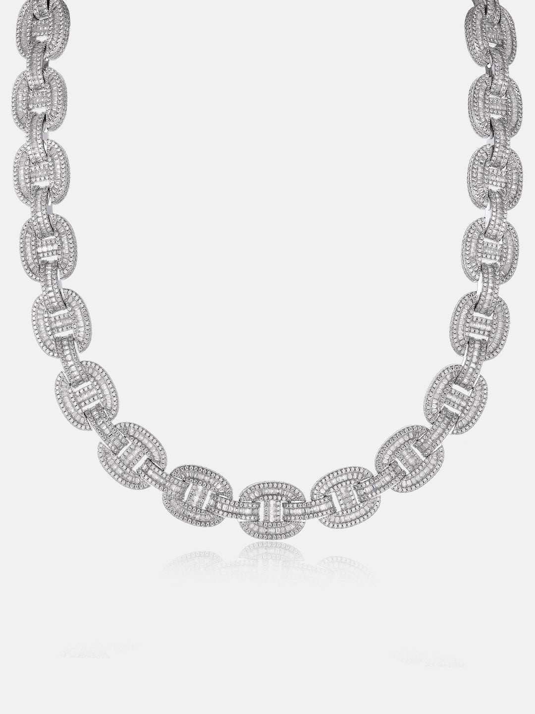 Made To Order 16mm Mariner Moissanite  Baguette Link Chain