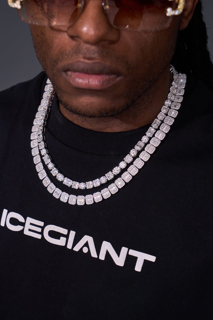 8MM Multi Shape Moissanite Tennis Chain