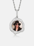 "Melting Liquid" Moissanite Custom Photo Pendant