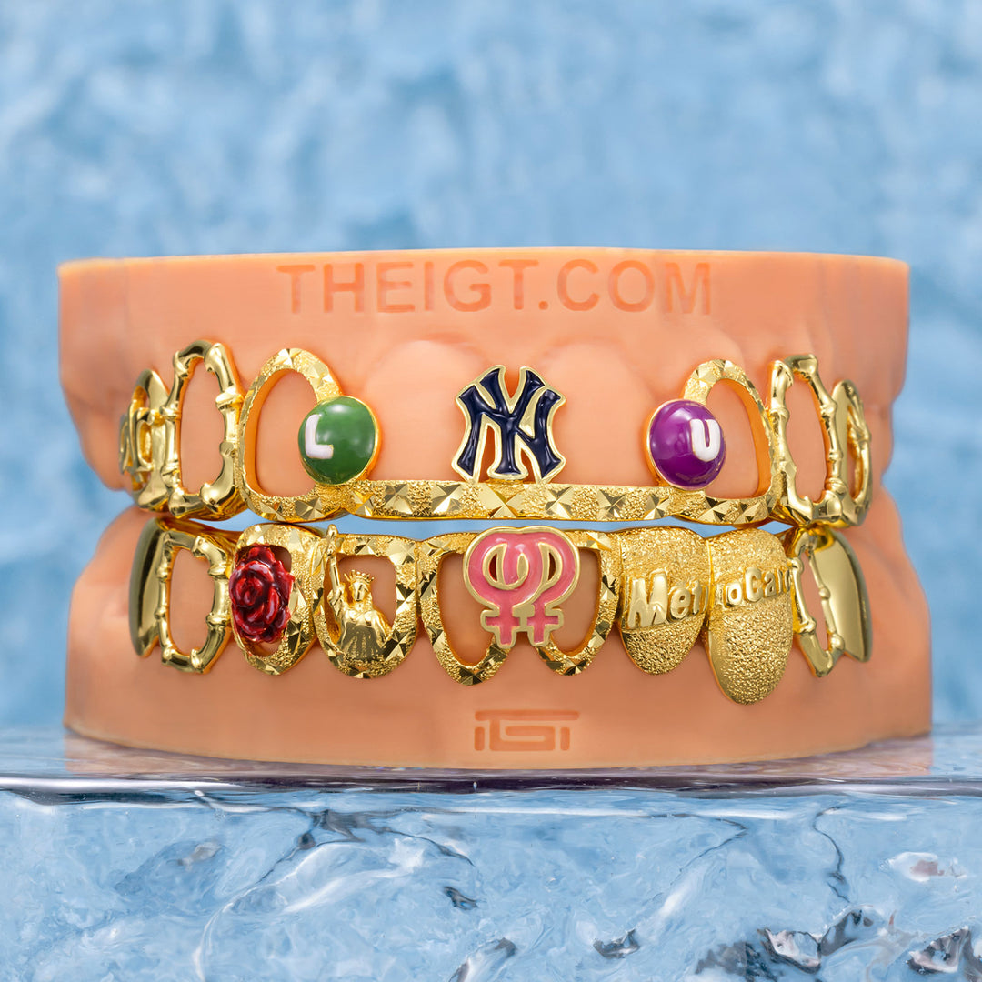 Open Face Enamel Metro Yankee Muse Grillz